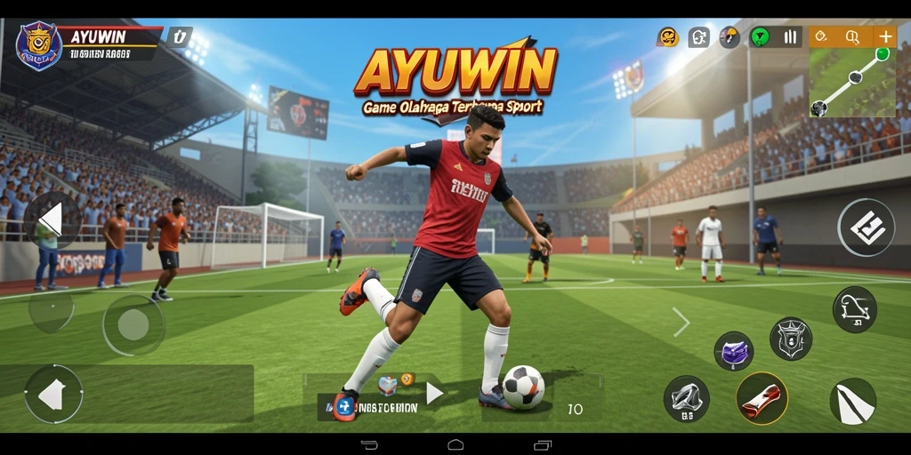 Tampilan gameplay AYUWIN yang menegangkan dalam olahraga.
