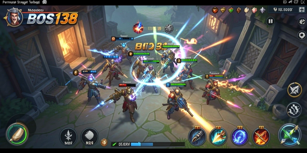 Tampilan gameplay menegangkan dari BOS138 dengan berbagai strategi yang diterapkan.