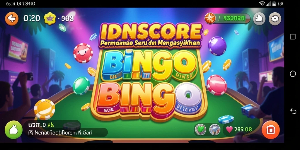 Tangkapan layar gameplay seru Bingo di IDNSCORE.