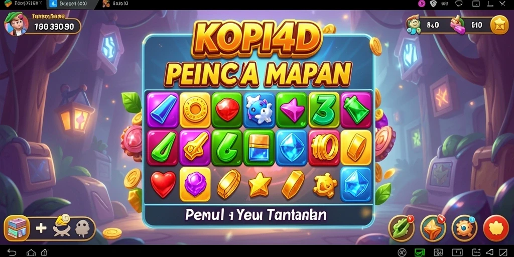 Screenshot gameplay KOPI4D menunjukkan keseruan mencocokkan kopi.