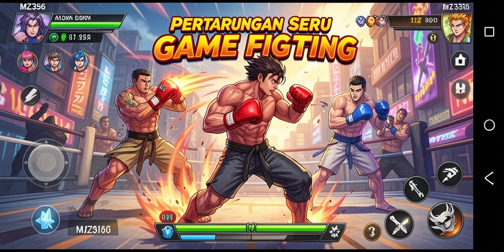 Tampilan gameplay <strong>MZ356</strong> yang mendebarkan di arena pertarungan.