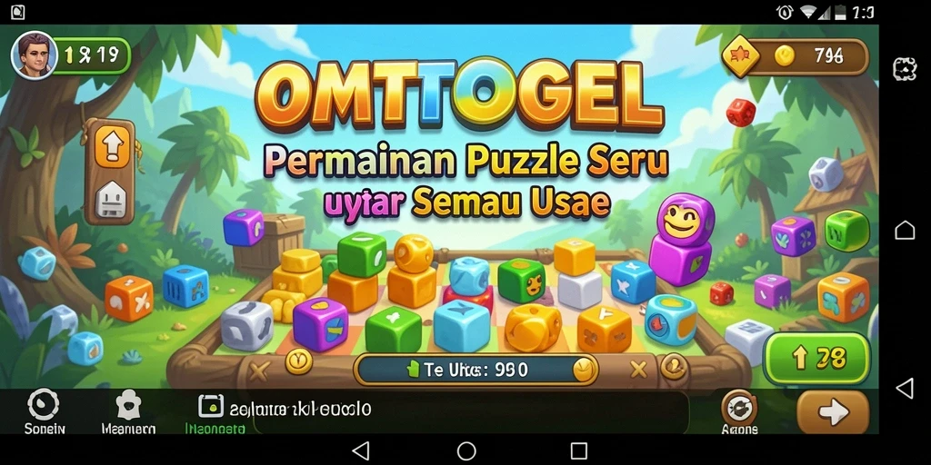 Screenshot gameplay OMTOGEL menampilkan serunya tantangan Puzzle.