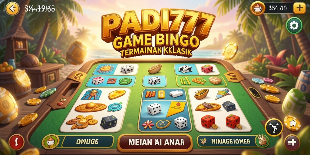 Tampilan gameplay Bingo PADI777 yang mengasyikkan dan interaktif.
