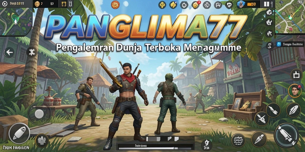 Tampilan luar biasa dari gameplay <strong>PANGLIMA77</strong> di dunia terbuka.
