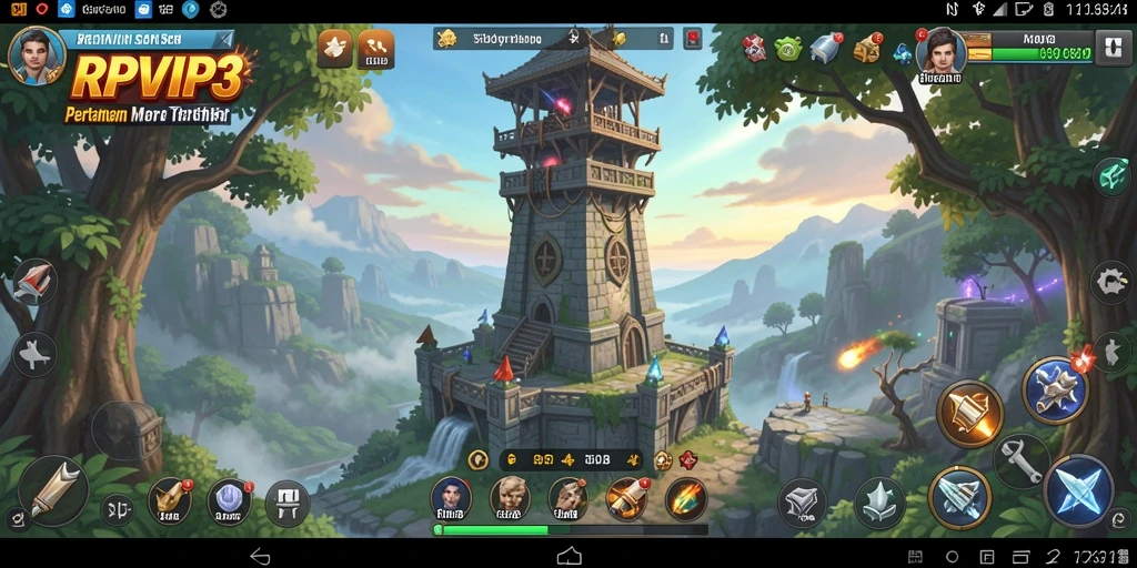 Gameplay menarik di RPVIP3 dengan pertahanan menara yang dinamis.