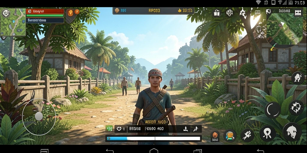 Screenshot utama RR33 menampilkan momen gameplay simulasi yang penuh warna.
