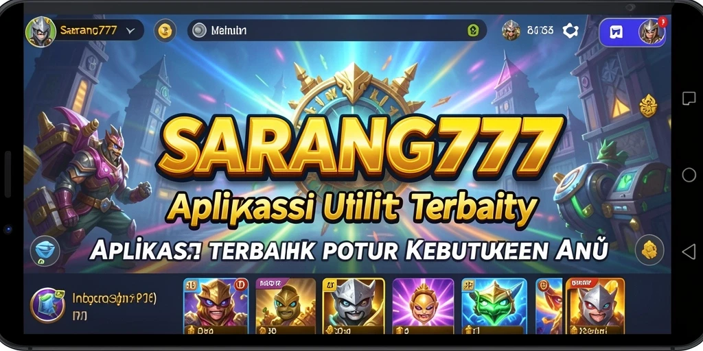 Tampilan antarmuka SARANG777 yang sederhana dan fungsional.