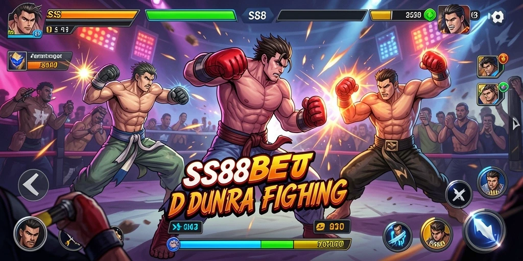 Tampilan seru pertarungan di SS88BET dengan karakter keahlian tinggi.